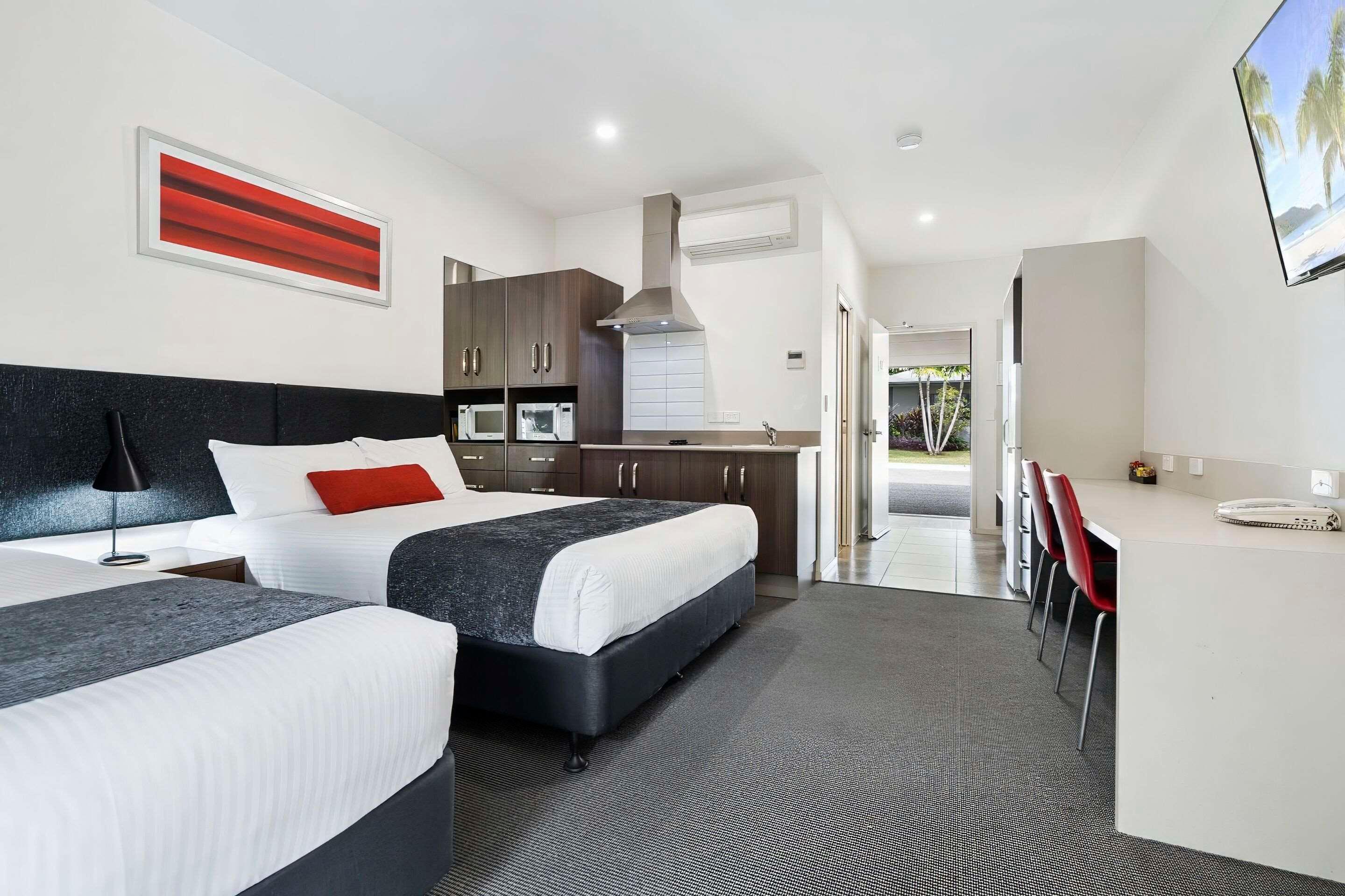 Efficiency, 1 Queen and 1 Single Bed
