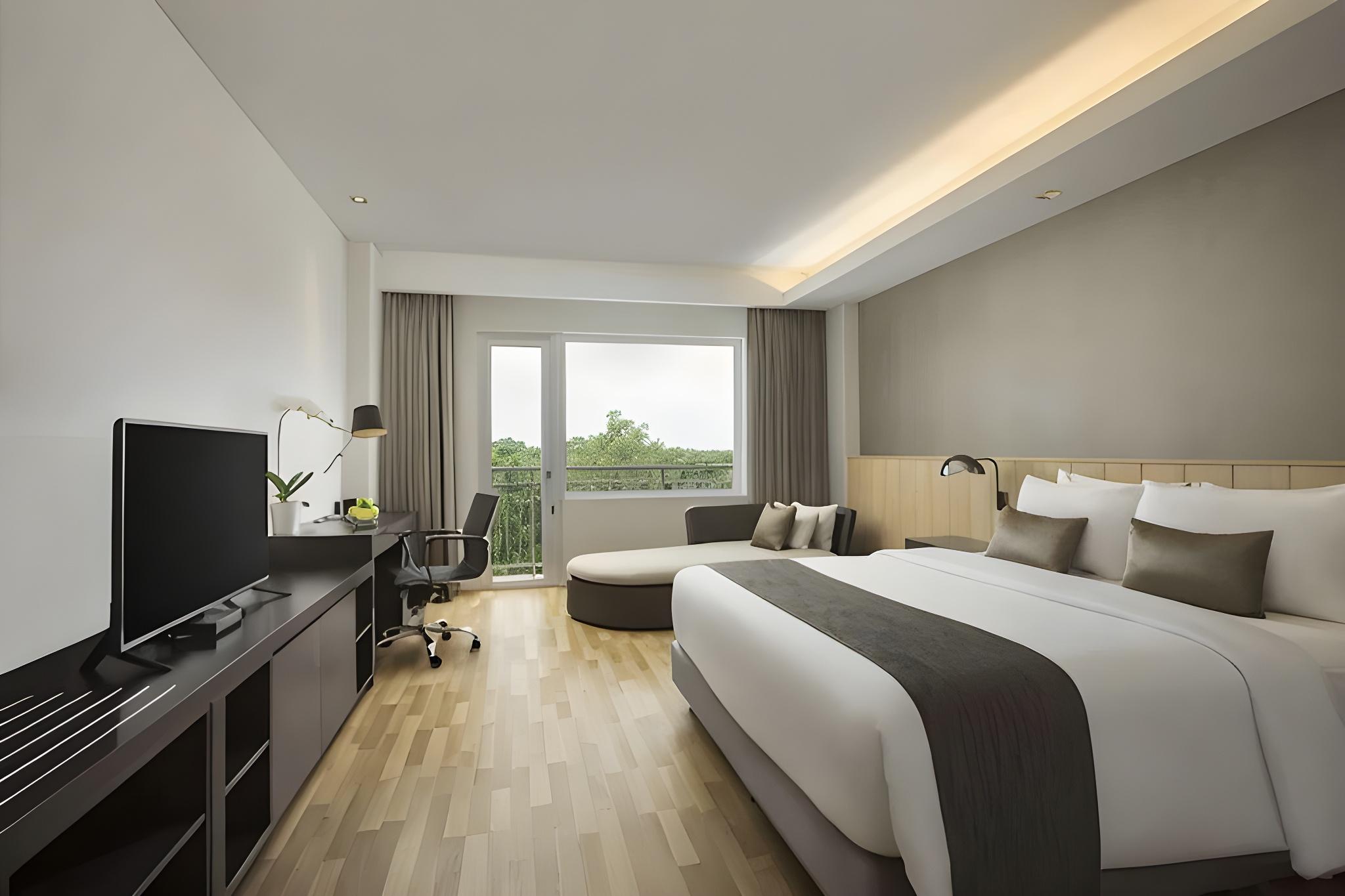 Semi Room, Studio, 2 Semi Double Beds, Pool View