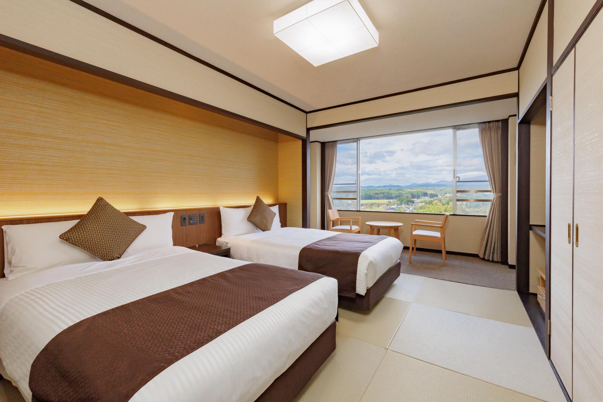 Semi Room, Japanese, Standard, 2 Semi Double Beds
