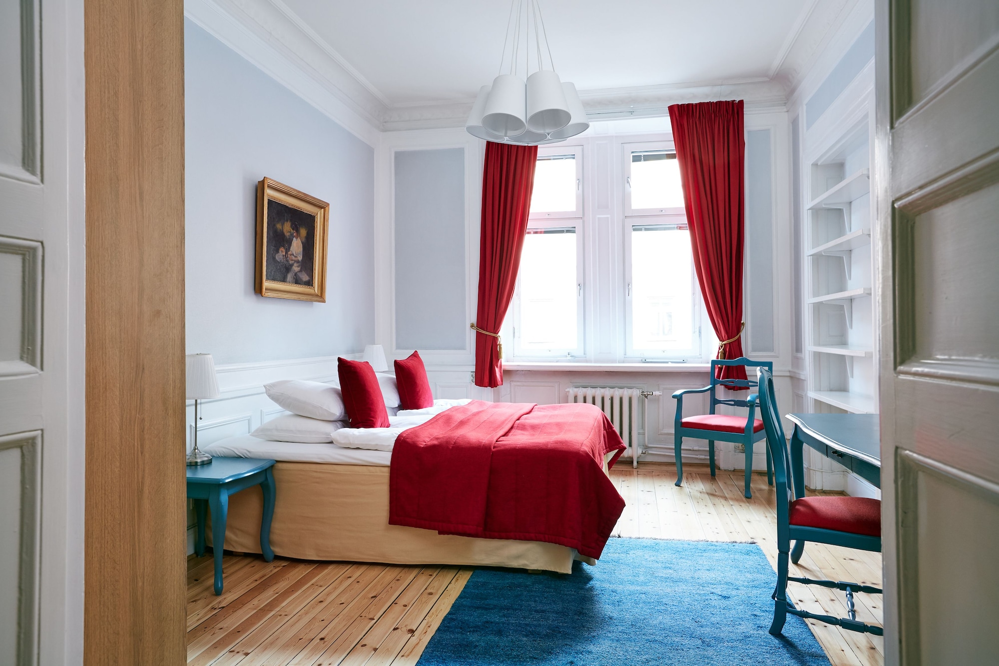 غرفة بسريرين منفصلين بحمام مشترك، Hotel Hornsgatan 2/9