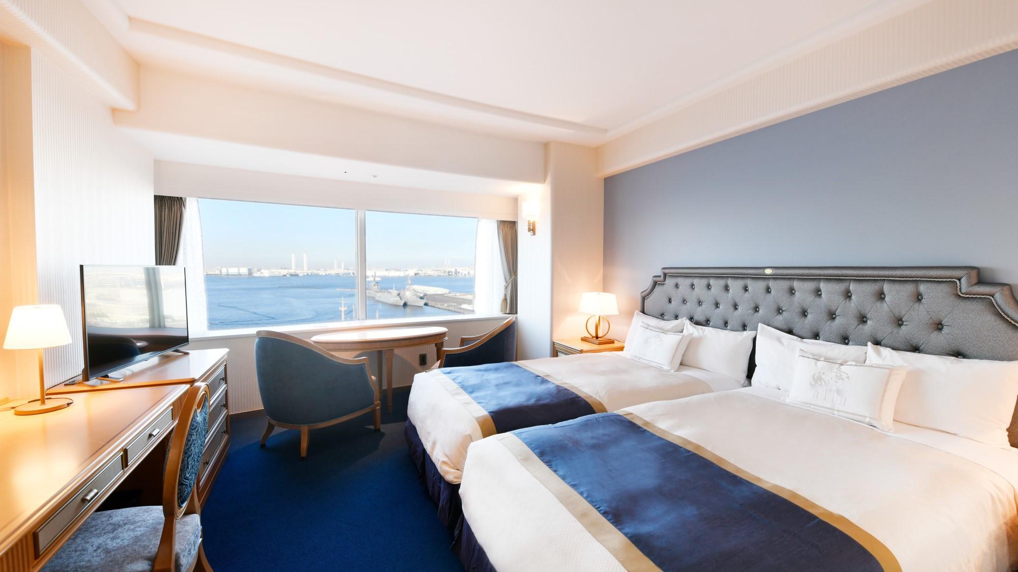 Grand, Tower, Twin Beds, Bay View, Club Floor