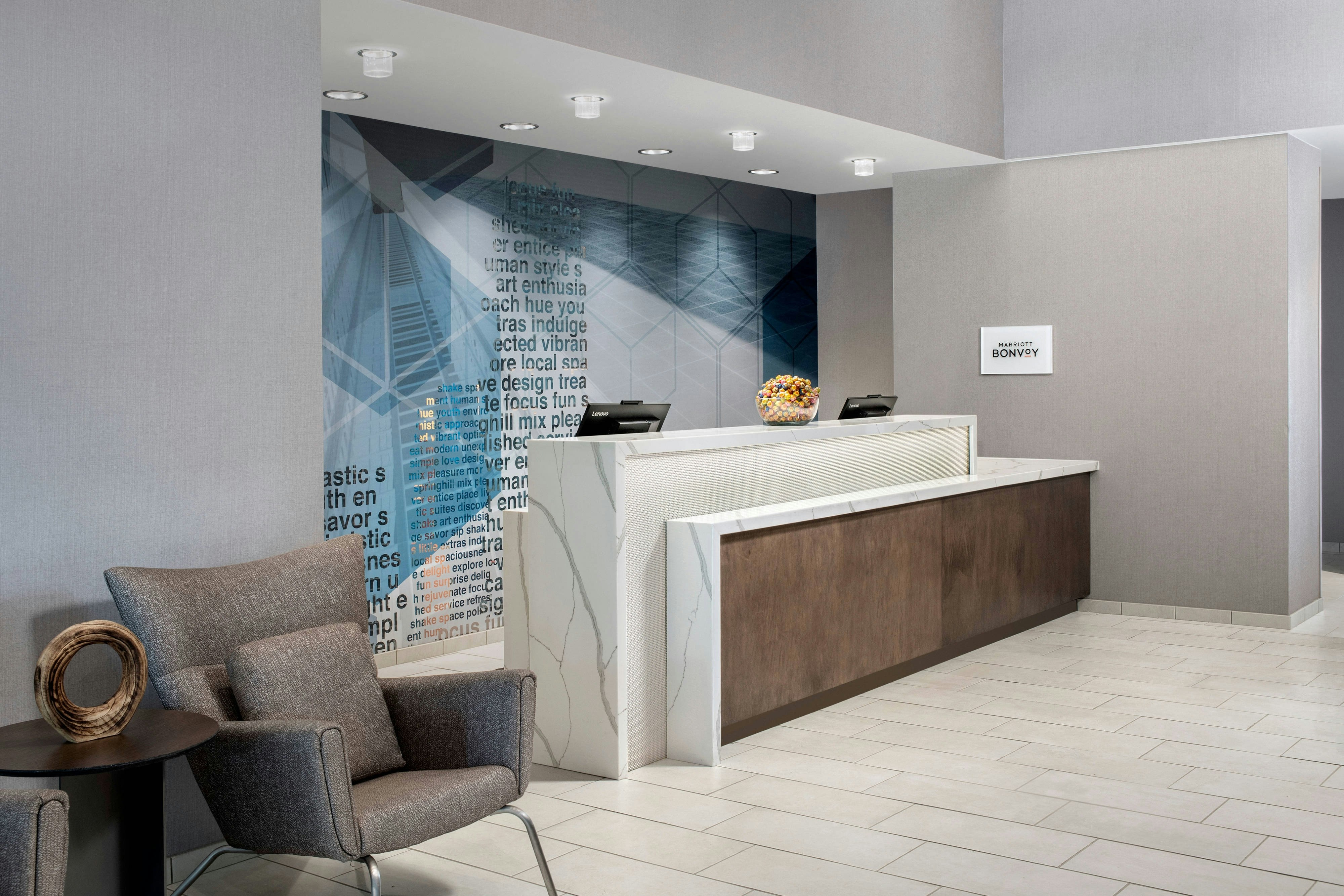 Lobby at SpringHill Suites by Marriott Atlanta Perimeter Center, ATLANTA - GA