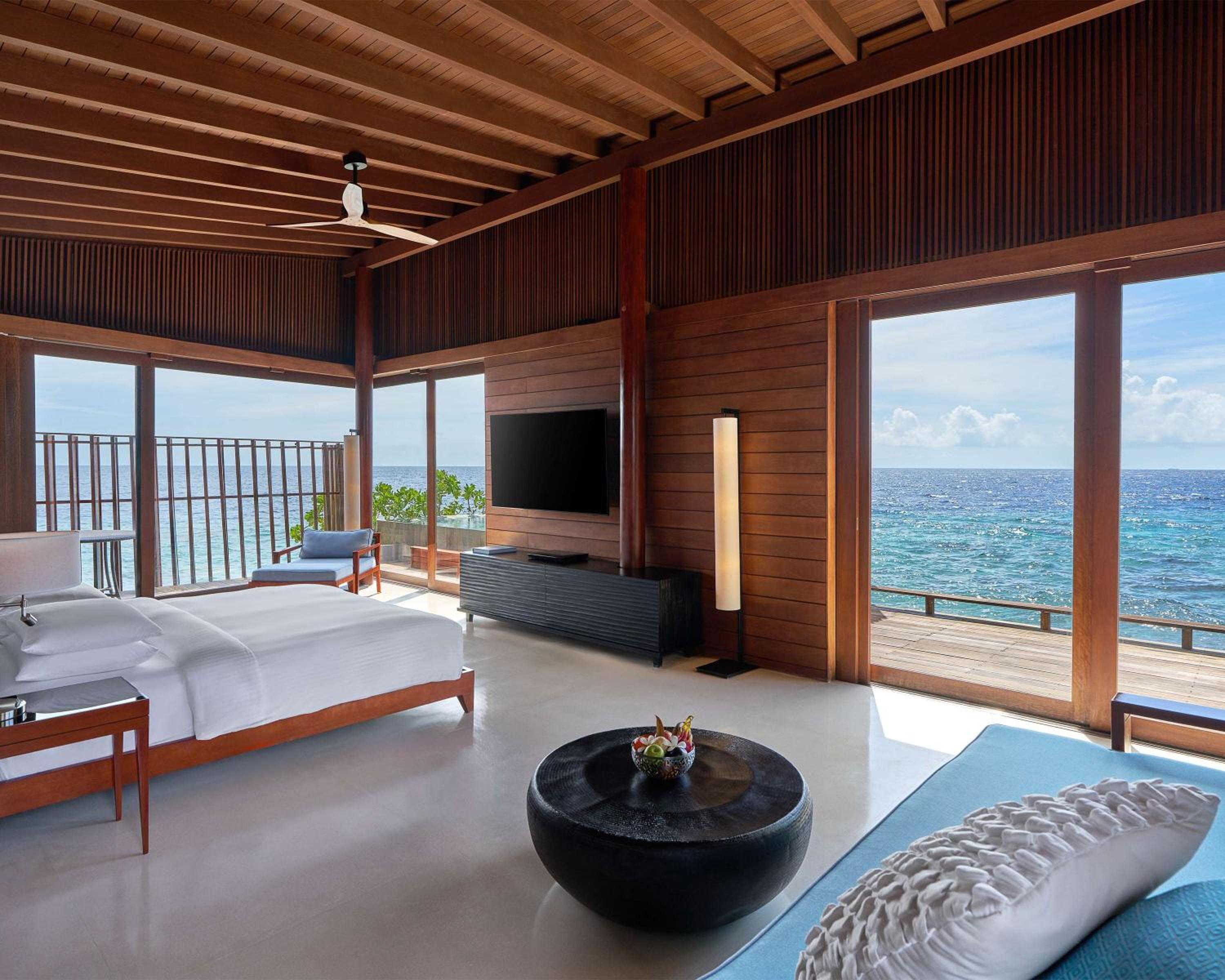 Overwater, Pool, Sunset, Villa