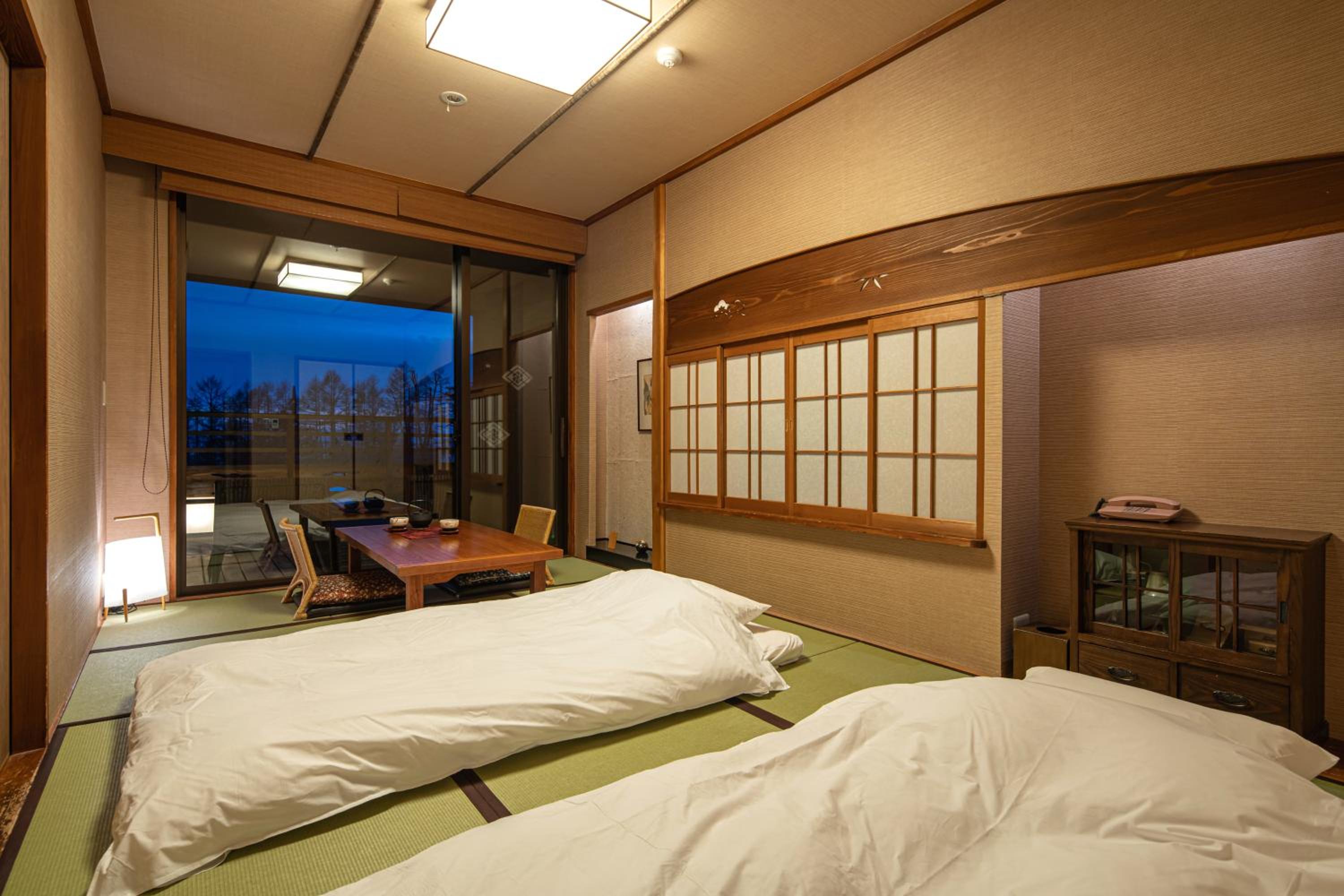 Japanese, Twin Beds, Outdoor Bath