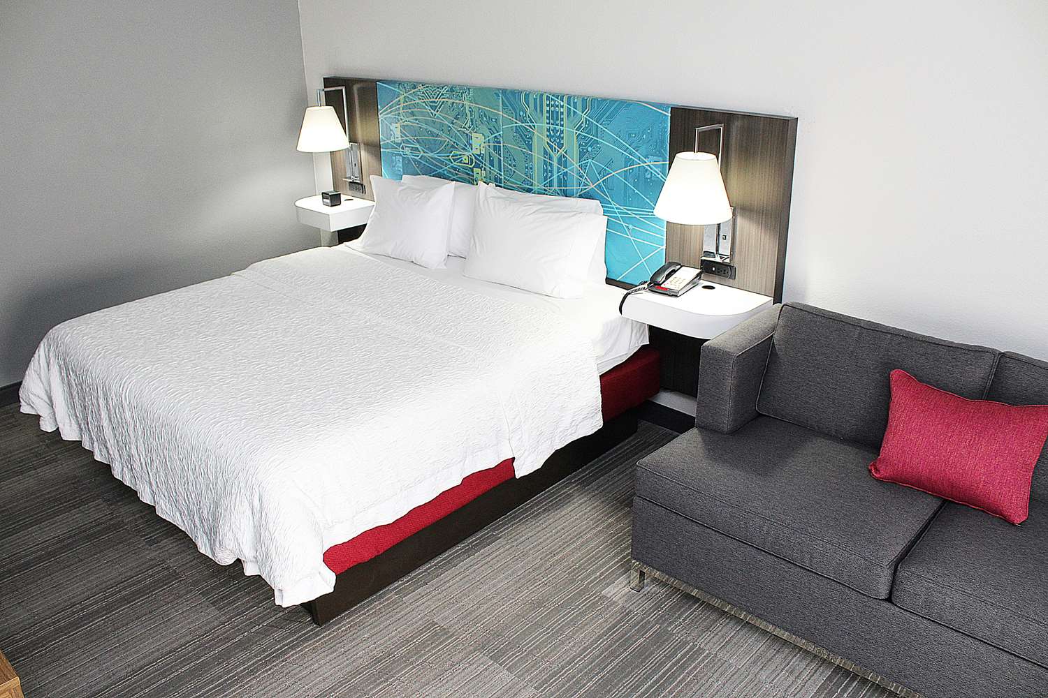 Study, King Bed, Sofa، Hampton Inn Richmond 2/4