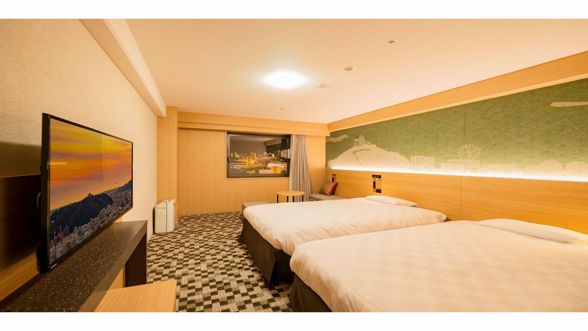 Renovated, Semi Room, Moderate, 2 Semi Double Beds