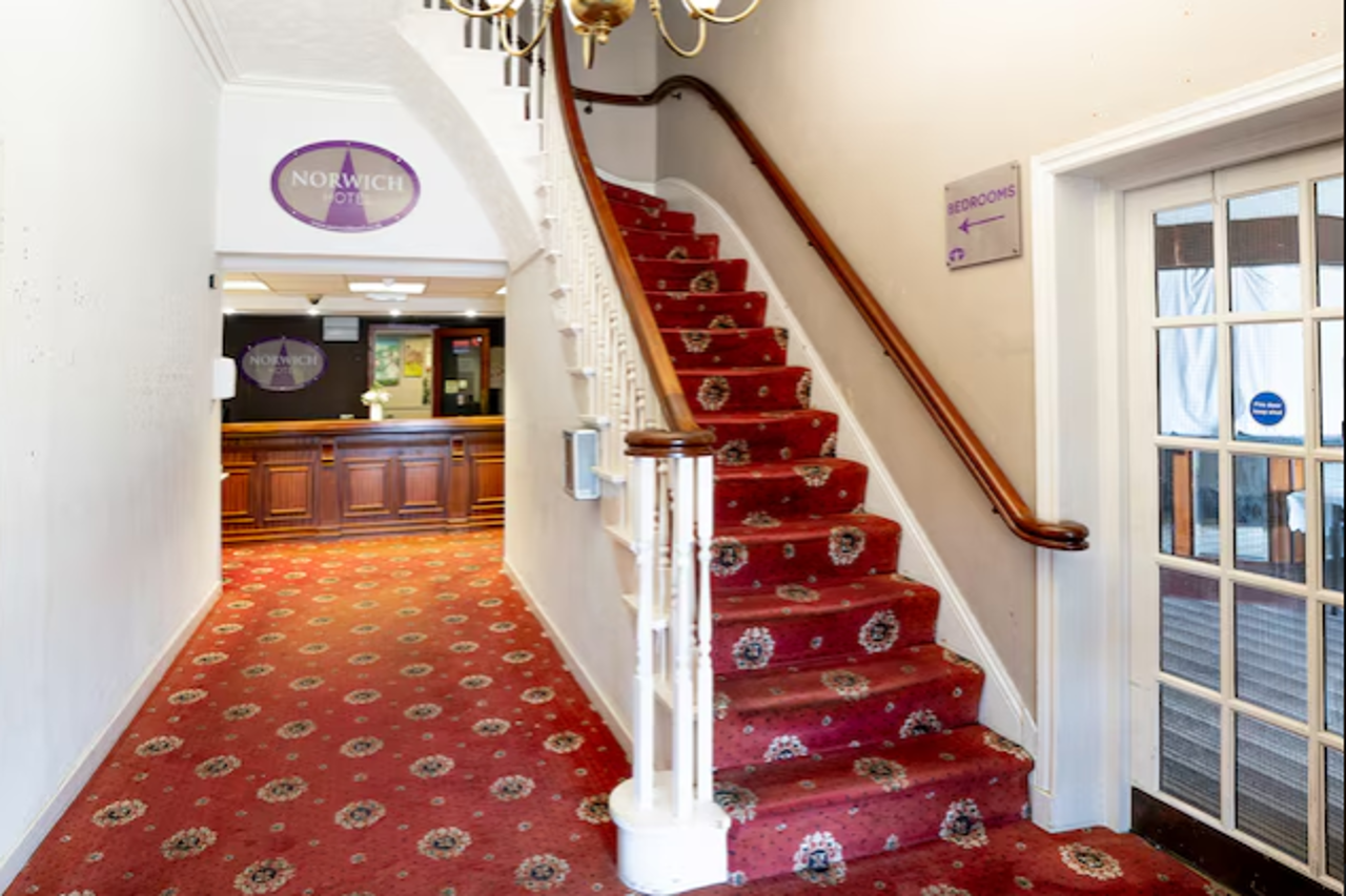 Lobby at Norwich Central Hotel- Near Norwich Train Station and Carrow Road Stadium, NORWICH