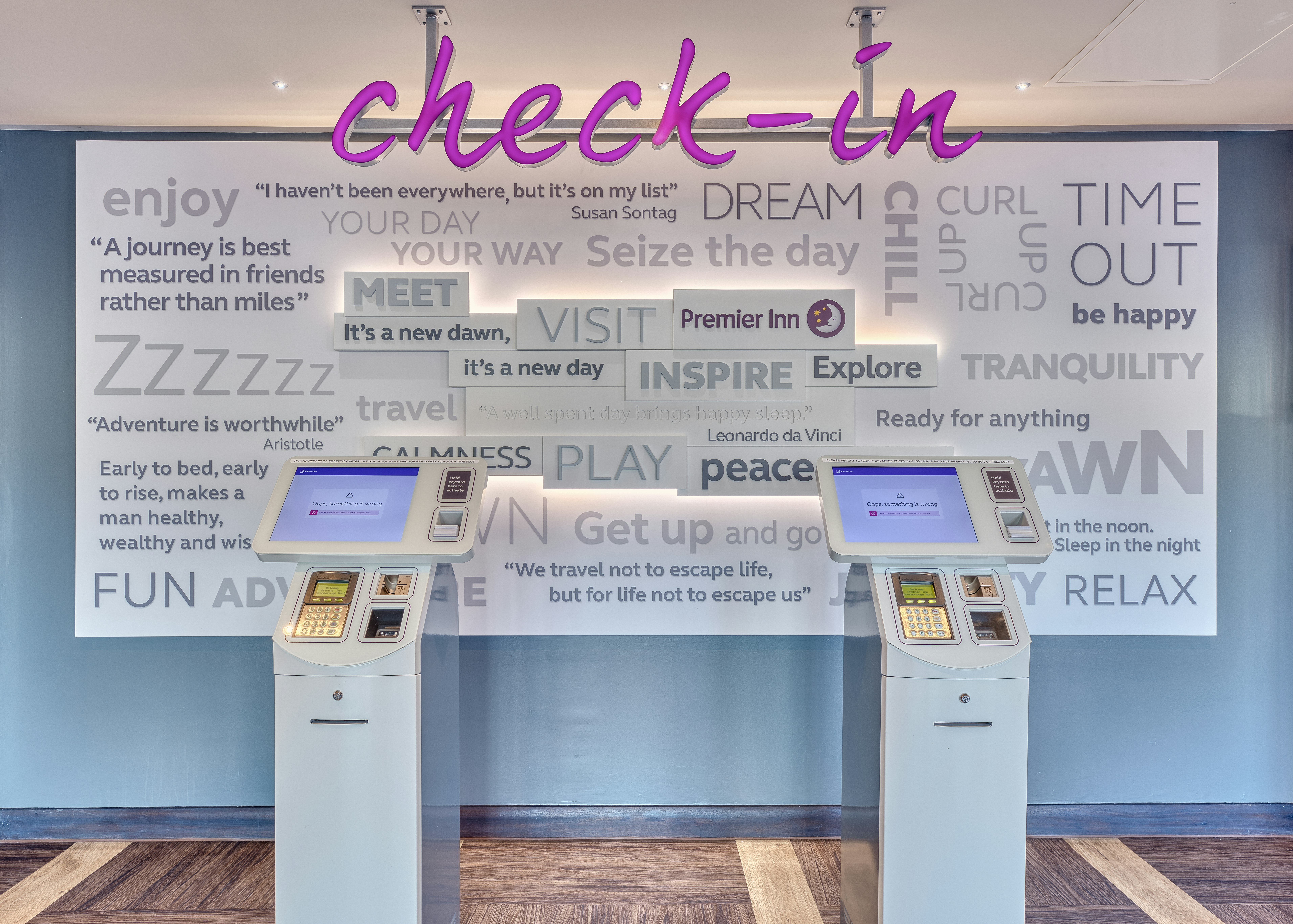 Lobby at Premier Inn Scarborough (North Bay), SCARBOROUGH - UK