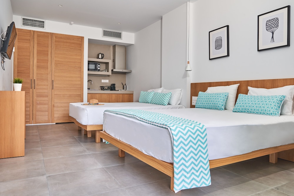 STUDIO, DOUBLE AND TWIN BEDS, GARDEN VIEW