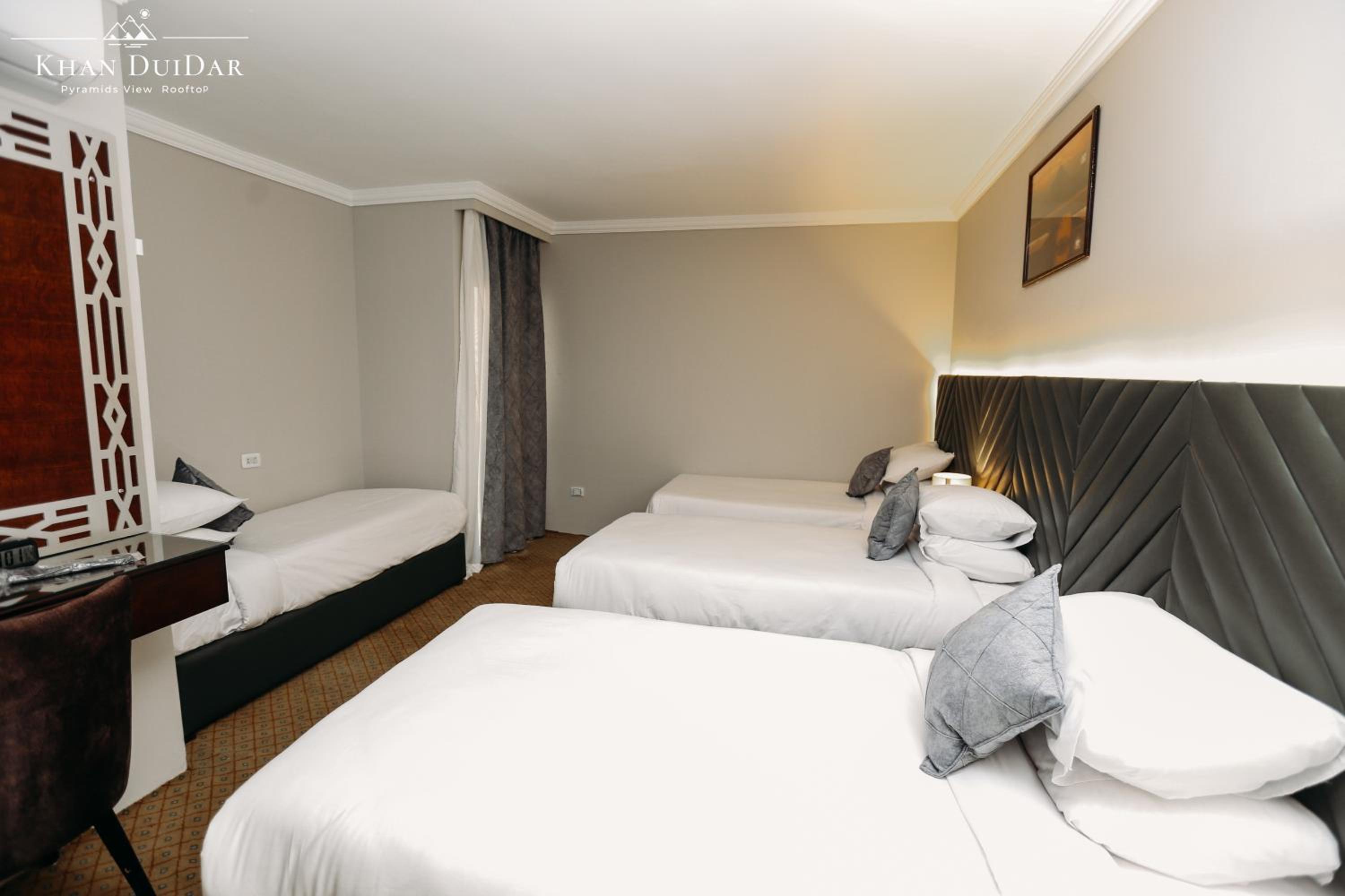 Superior, Quadruple, 4 Beds, Pyramids View, Terrace