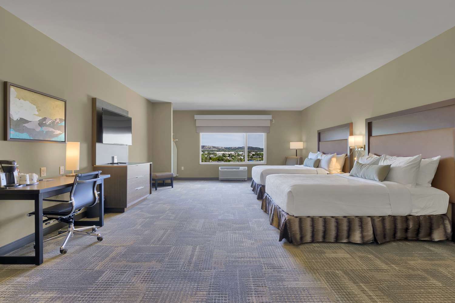 جناح بسريرين كوين مع أريكة بمطبخ، Best Western Plus Executive Residency Fillmore Inn 3/5