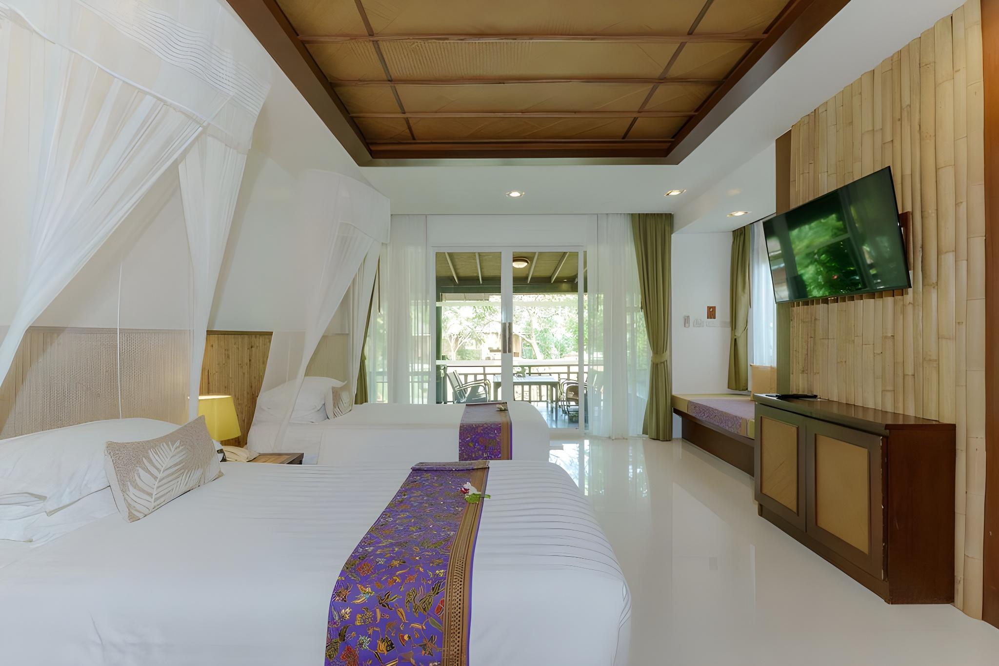 Tropical, Family, Cottage, Double Bed