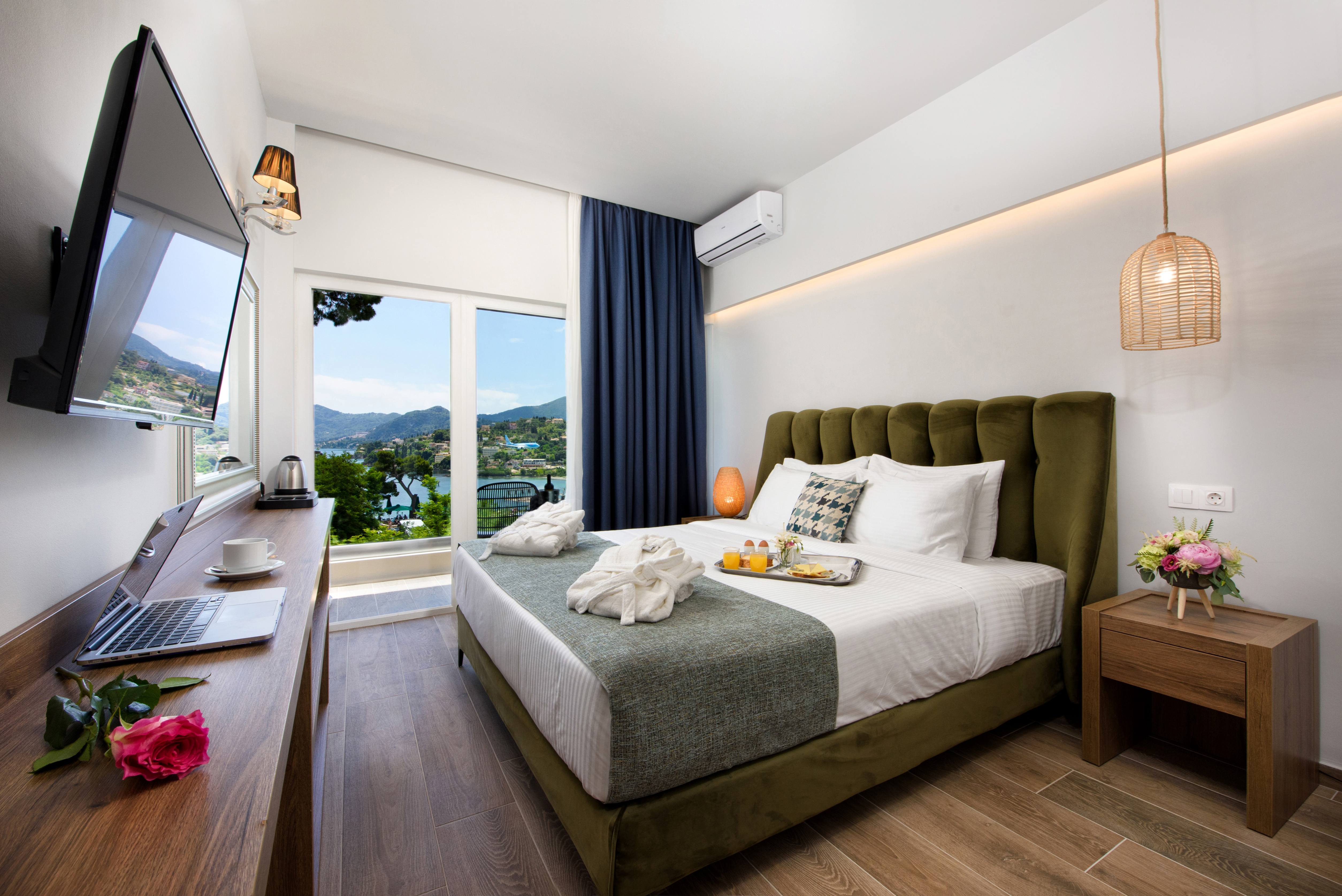 Room, Double or Twin Bed, Land View