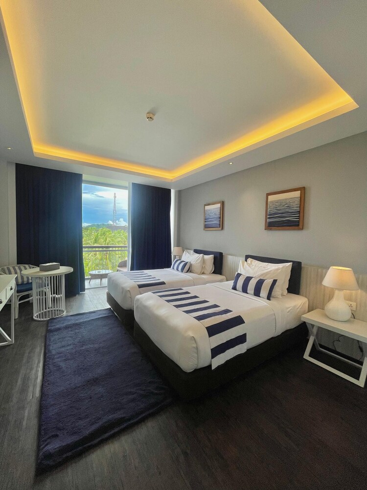 غرفة ديلوكس بسريرين منفصلين بإطلالة على البحر، Swiss Belresort Belitung 6/9