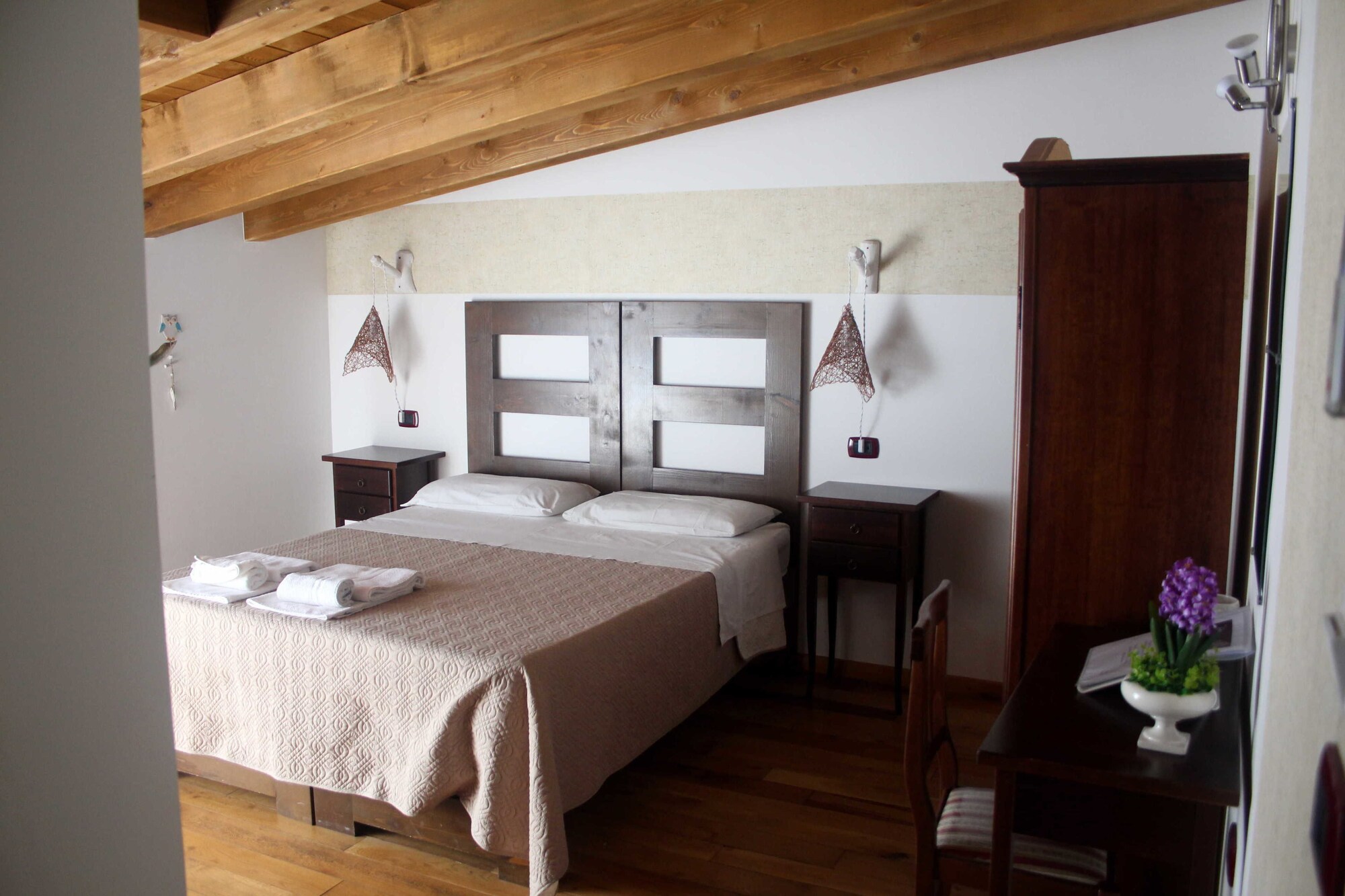 غرفة بسرير مزدوج أو سريرين منفصلين بشرفة، Villa Ghetta Country House 5/8