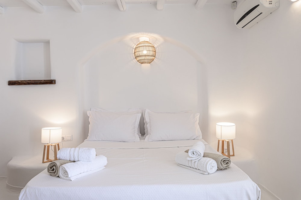 فيلا بريميوم بسريرين منفصلين وسريرين كوين بـ6 غرف نوم مع أريكة بمسبح خاص، 9 Muses Villas Mykonos 2/10