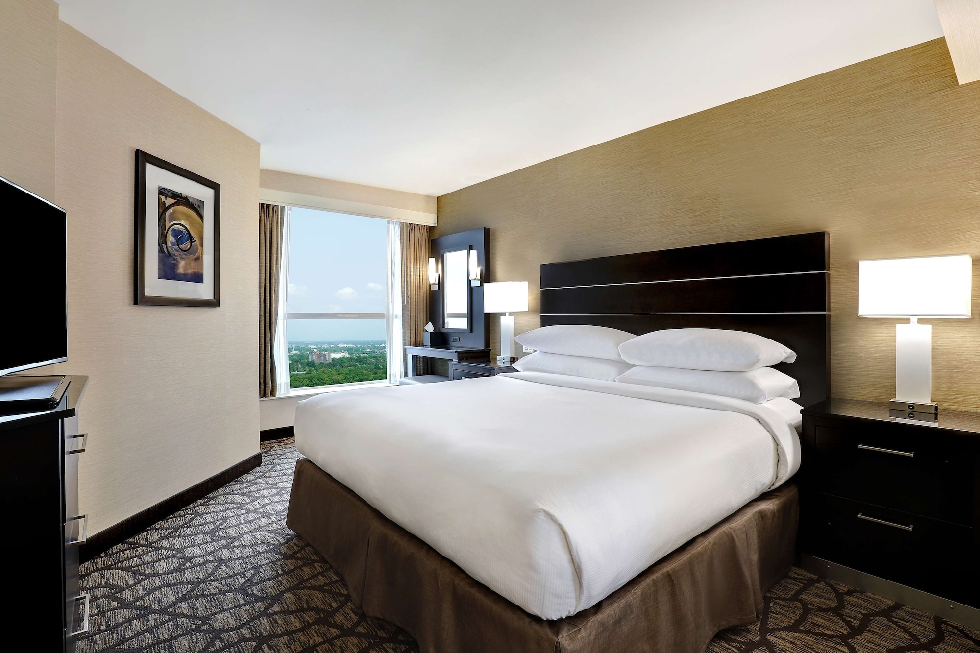 جناح بسرير كينج بإطلالة على المدينة مع أريكة، Embassy Suites By Hilton Niagara Falls Fallsview 2/3