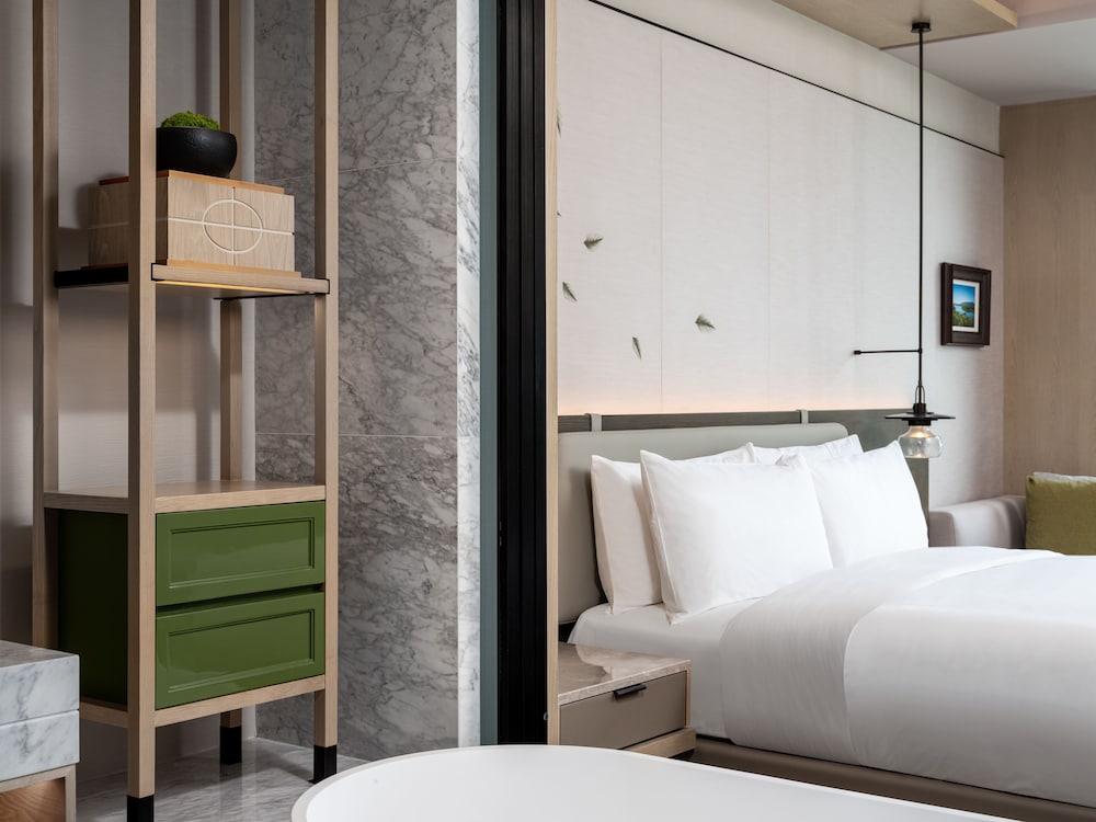 غرفة كلوب بسرير كينج بإطلالة على المدينة، Liyang Marriott Hotel 4/4