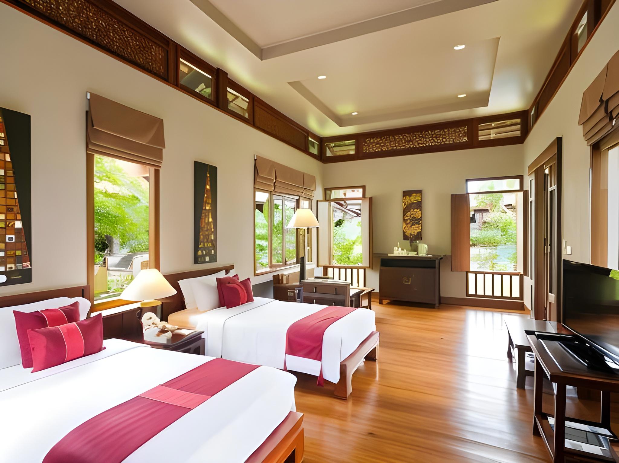 Style, Thai, Bungalow, Triple