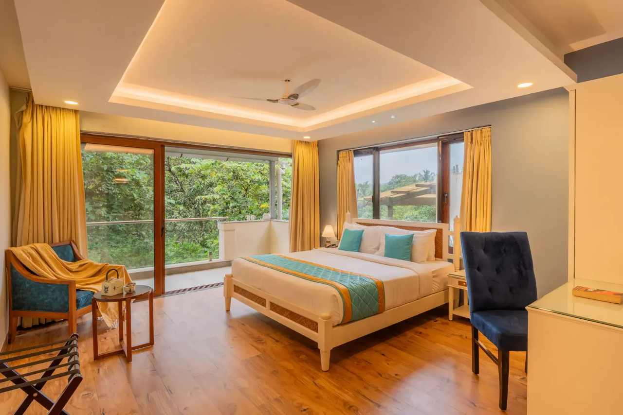 Room at ELIVAAS 4 BHK With Pvt Pool & Outdoor Sitting Area Anasa, Siolim