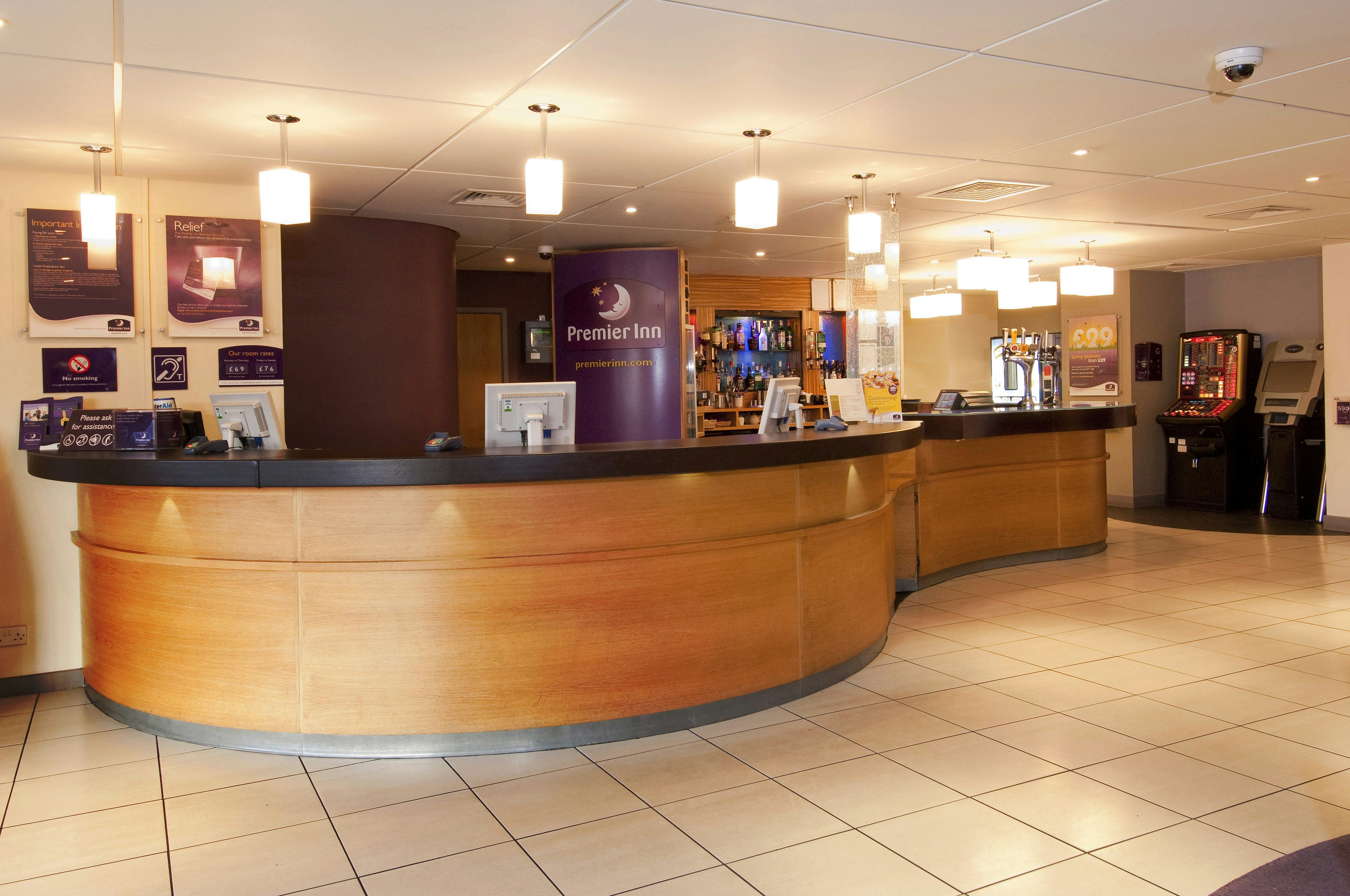 Lobby at Premier Inn Manchester Trafford Centre West Hotel, MANCHESTER