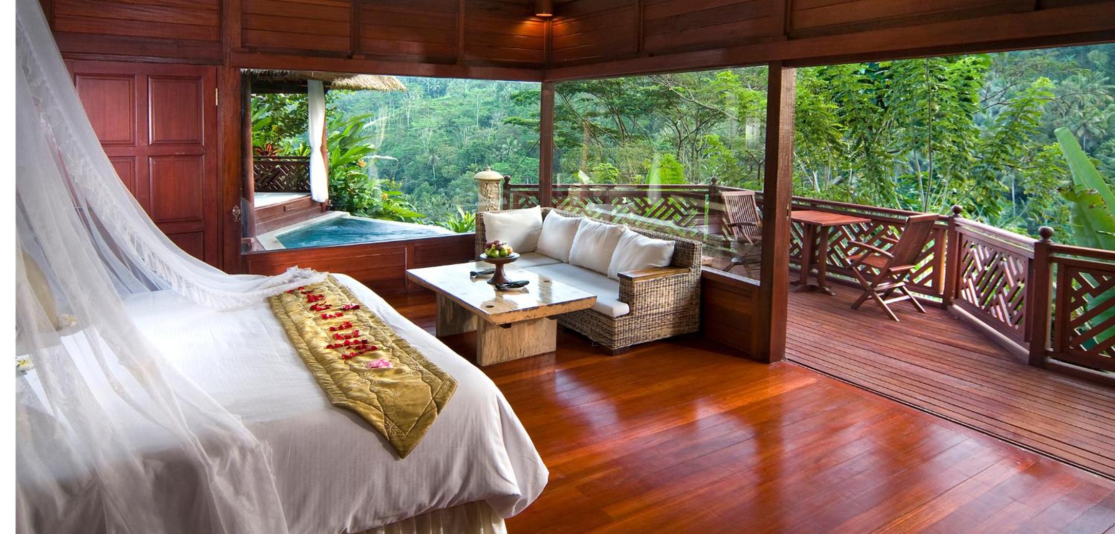 Pool, Villa, Queen Bed, River View
