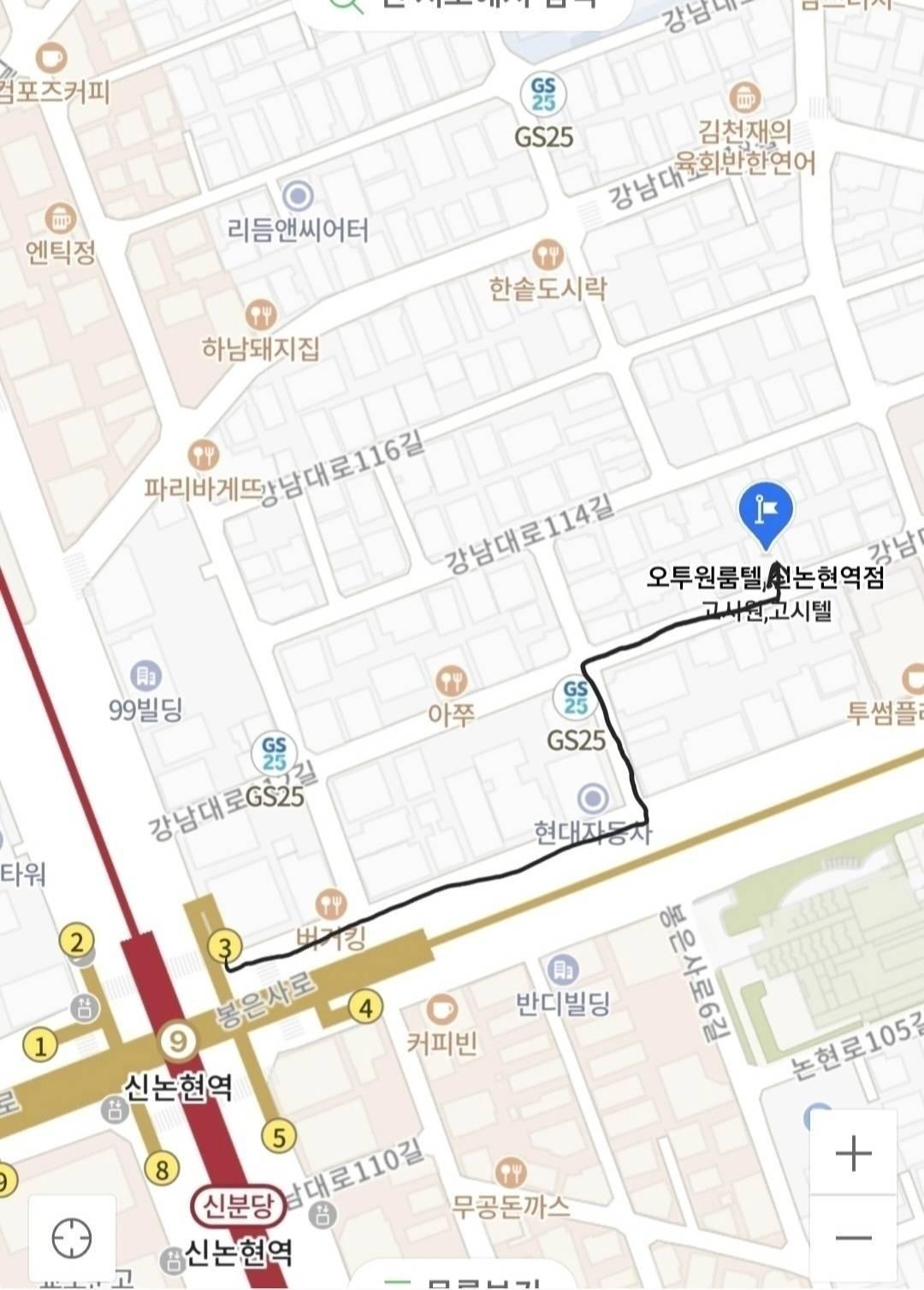 O2 Oneroomtel Shin nonhyun station Branch 2/12