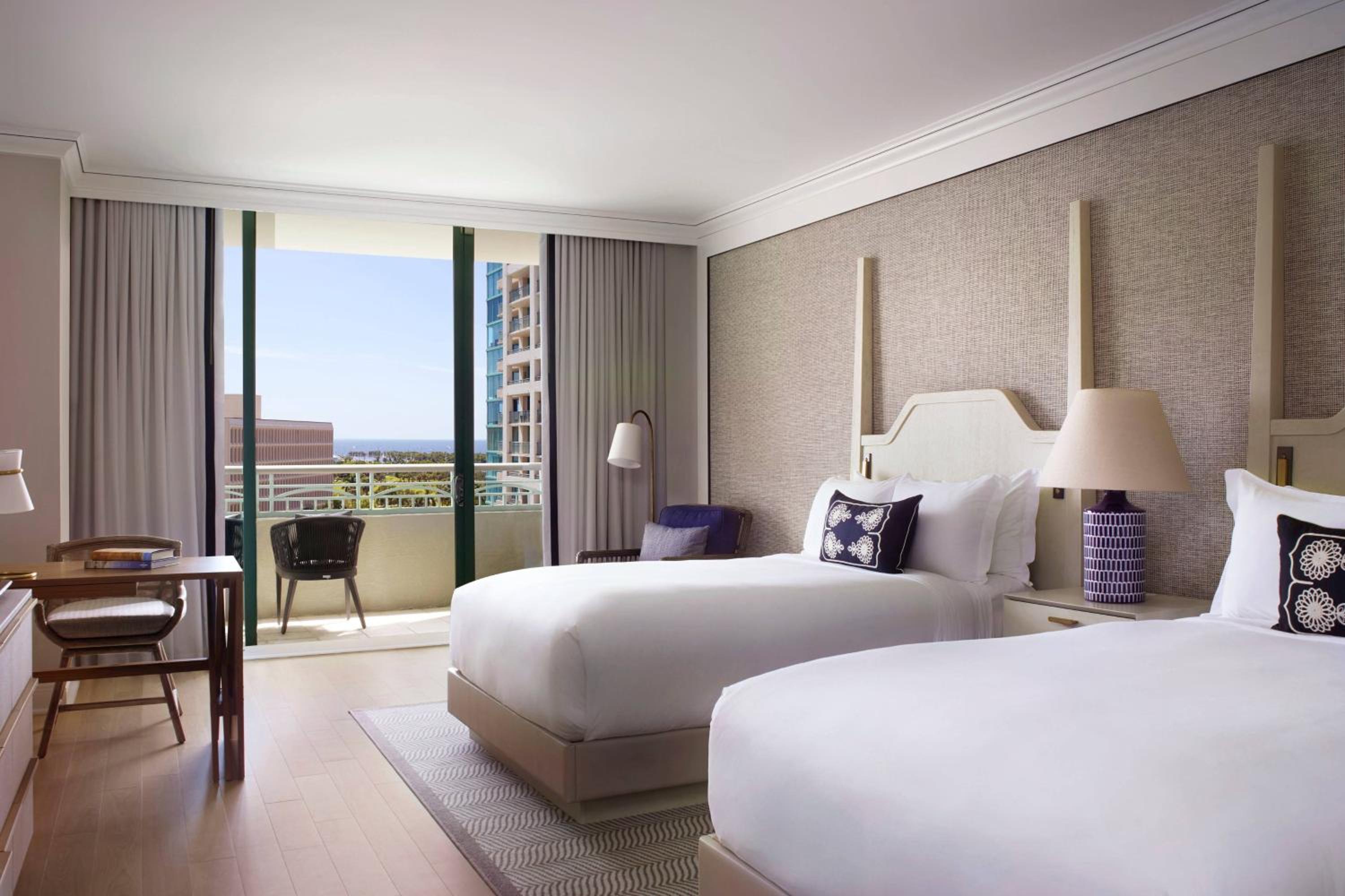 Guest Room, 2 Double Beds, Partial Bay View, Balcony
