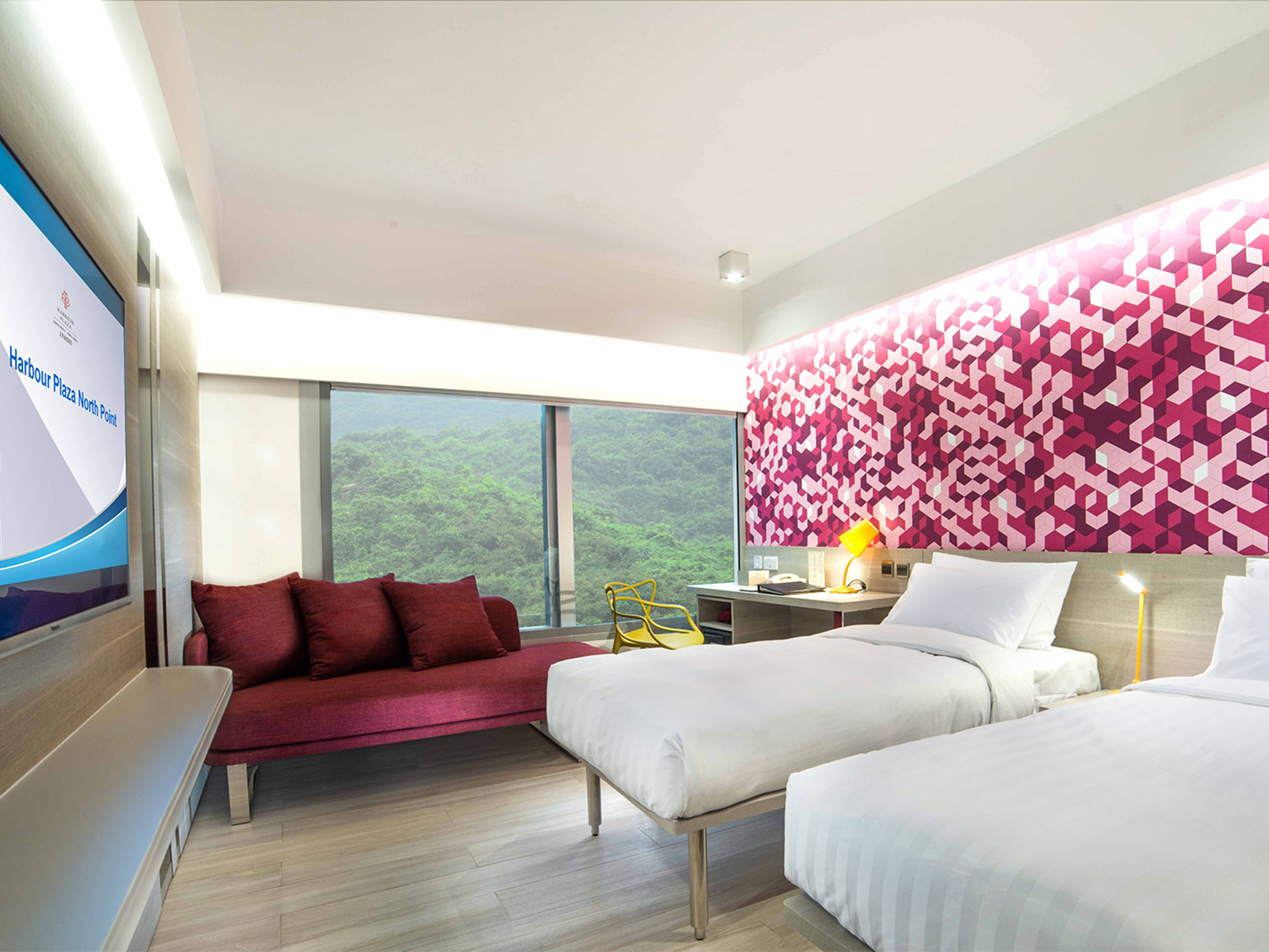 Premier, Double or Twin Bed, Hill View