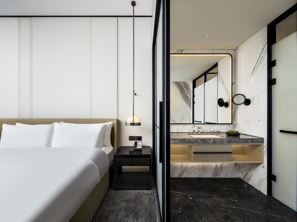 غرفة تنفيذية بسرير كينج بإطلالة على البحيرة، Sheraton Chengdu Pidu 10/10