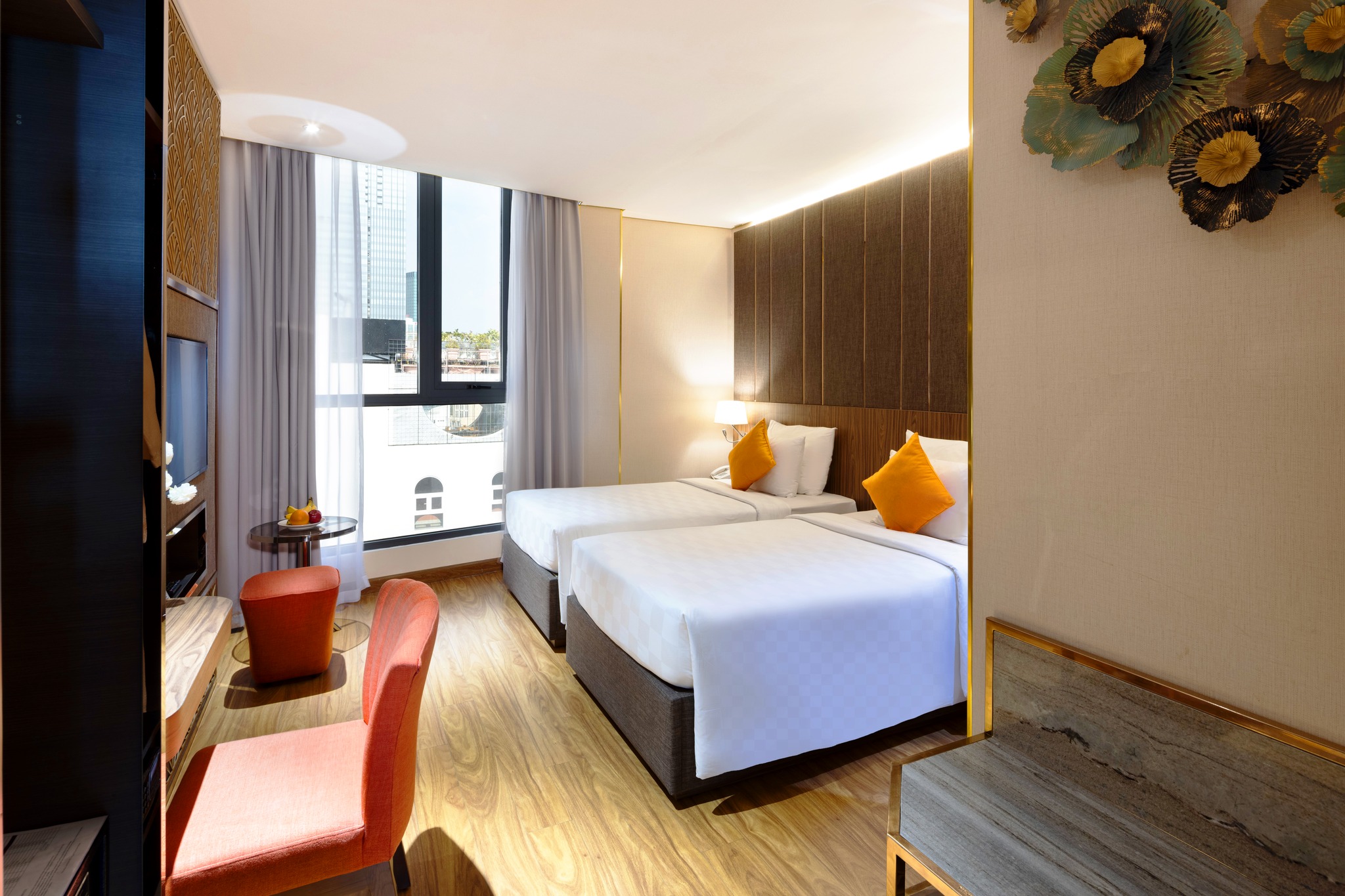 غرفة بريميير بسرير مزدوج أو سريرين منفصلين