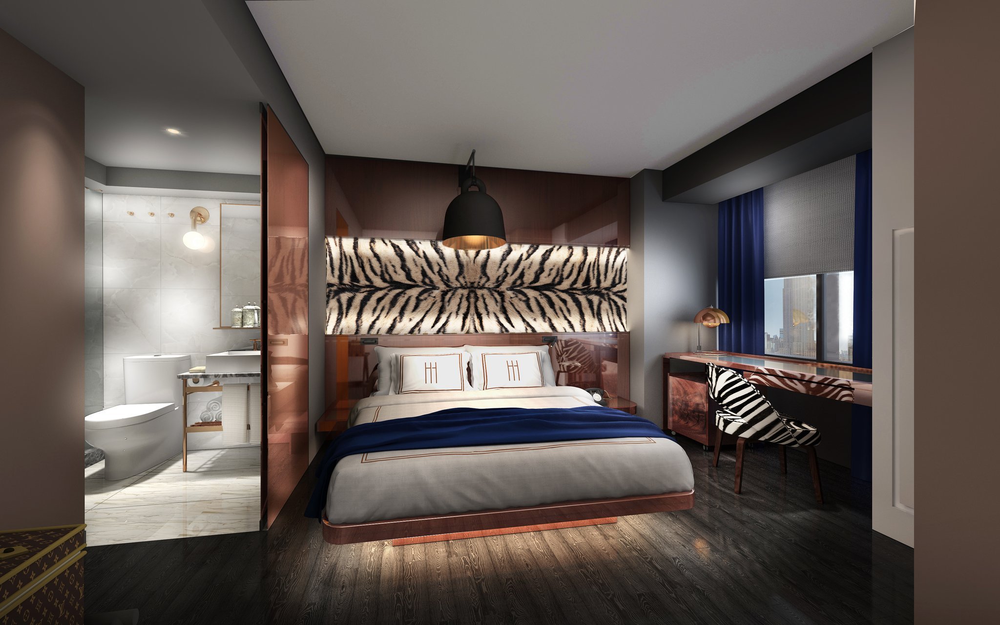 Room, King Bed, Empire Building View, Accessible